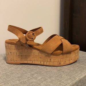 Toms Carmel Brown Suede Willow Sandal